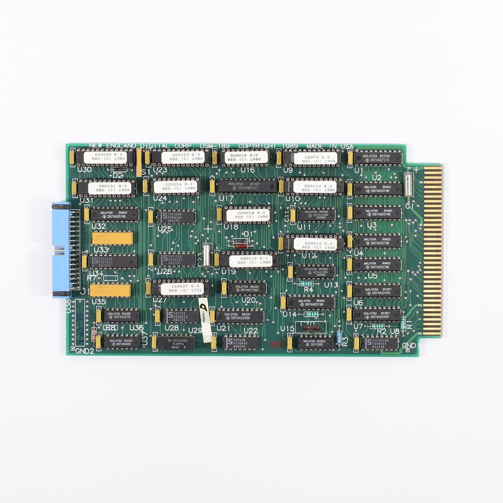 New England Digital Synclavier DSM Computer Bin Card