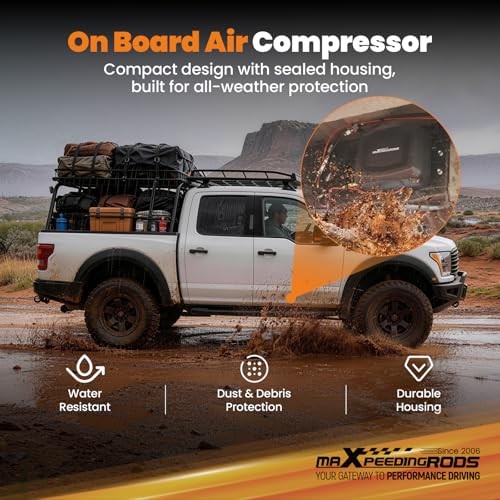 Dual Path On Board Air Compressor System Air Bag Compressor Kit with Digital
