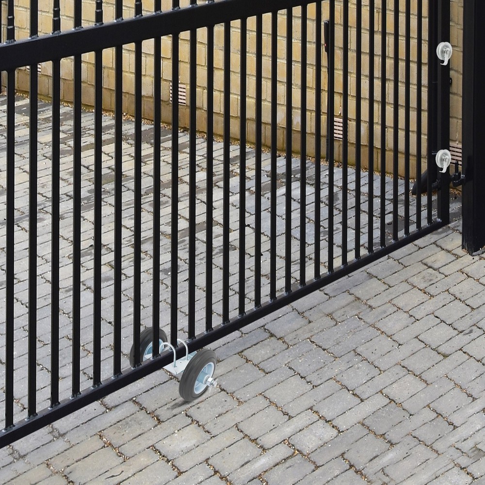 Rolling Gate Hardware Kit, Heavy Duty Sliding Gate Rollers Wheels Kit