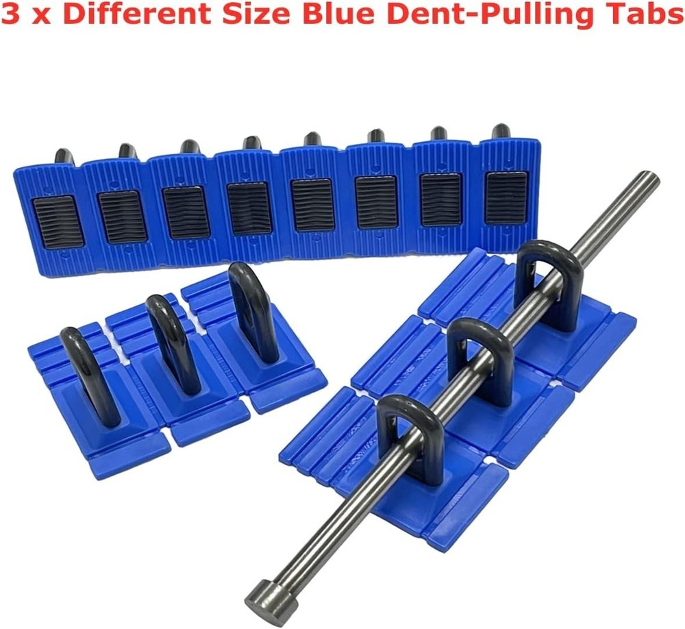 Quality Car Dent Removal Kit with Blue Glue Puller Tabs - Fast & Effective