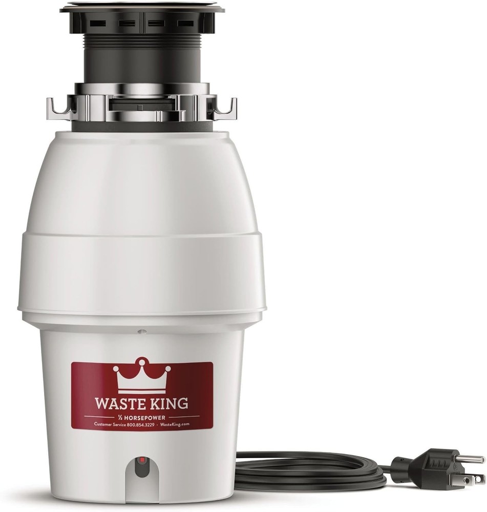 Legend Series Continuous Feed Garbage Disposal - 1/2 HP, Space-Efficient Design