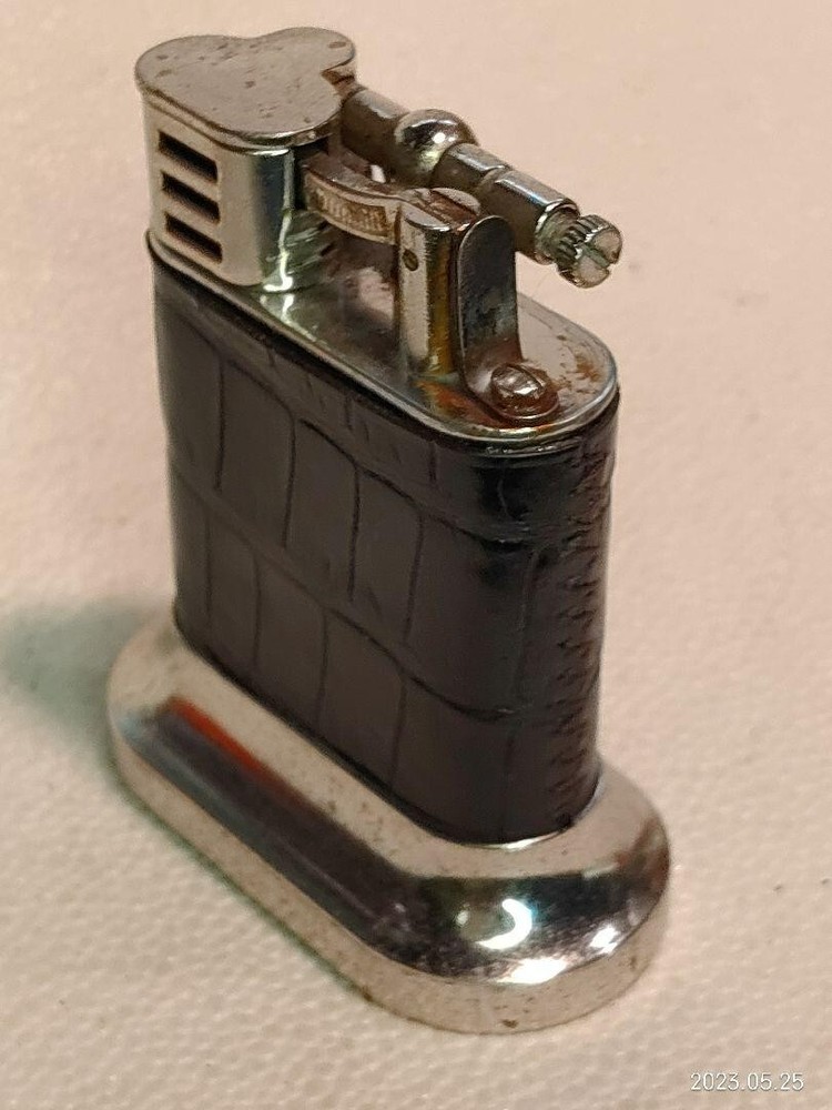 Working Dunhill Oil lighter Crocodile leather 1940s without box