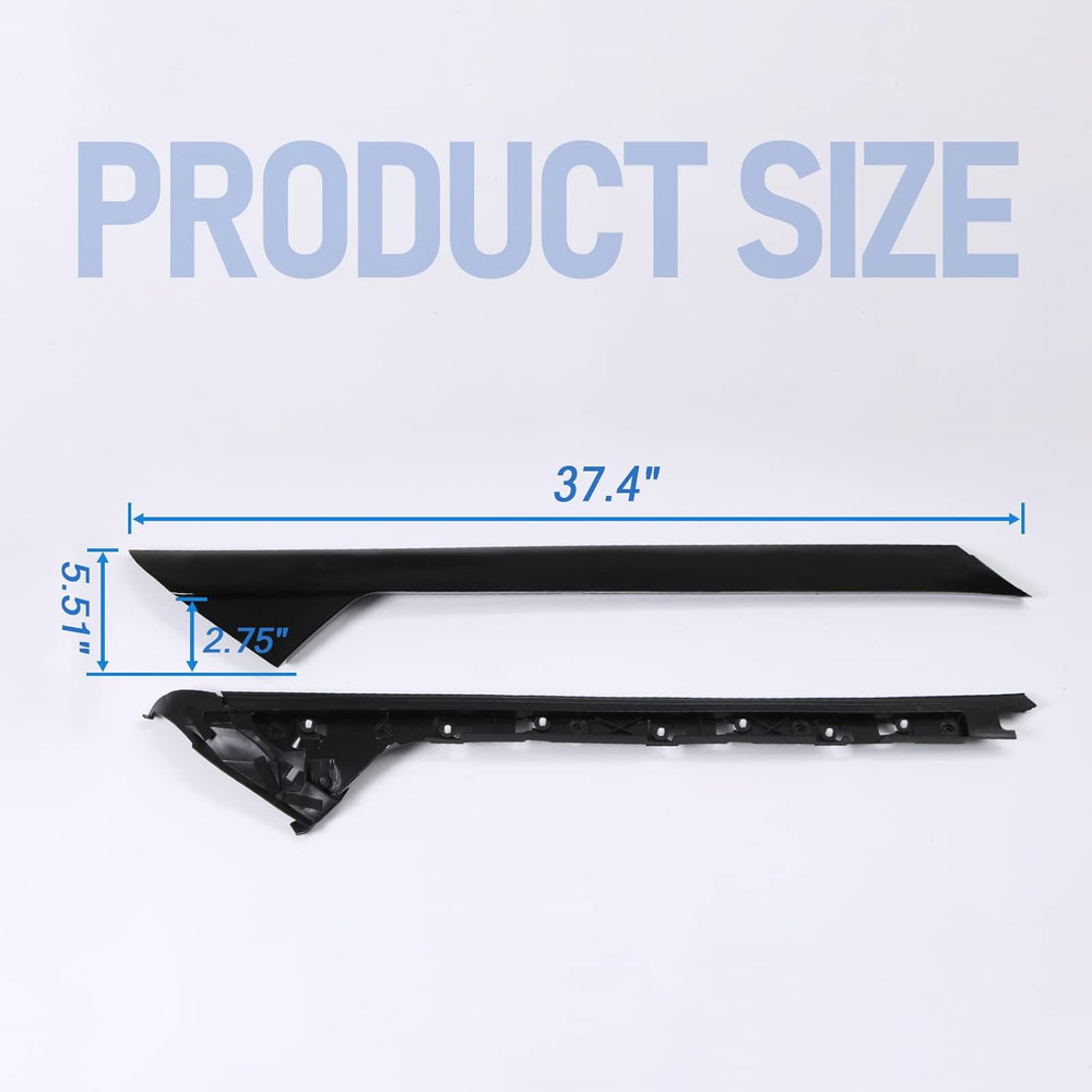 A-Pillar Front Molding Windshield Trim Left Outer & Inner Replacement for 2011-2