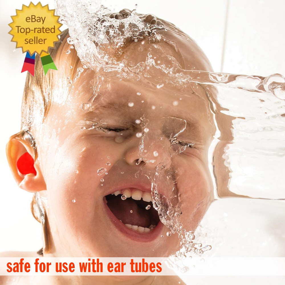 Soft Moldable Silicone Putty Ear Plugs - Kids Size, 6 Pair - Comfortable Small E