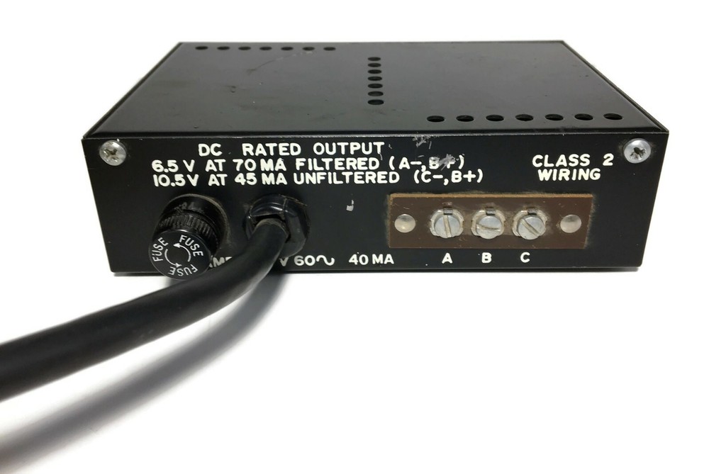 Bogen PRS-1A Series AD-27 Intercom Power Supply Lear Siegler LSI Untested QC Tag