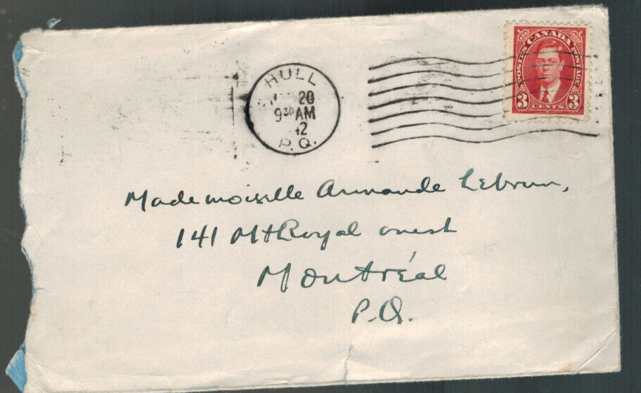 A-1720**Canada 1920 *Hull*, Quebec