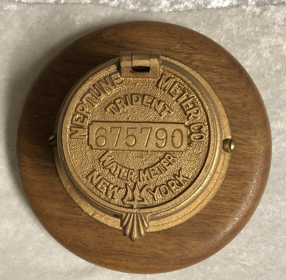 Vintage Neptune Trident Water Meter Box
