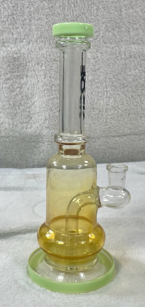 Rock Glass 9in Water Pipe Inline Stem Percolator