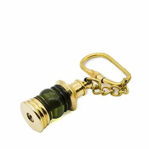Lantern Brass Miniature Medieval Nautical Solid Pirate Keychain Handmade Gift