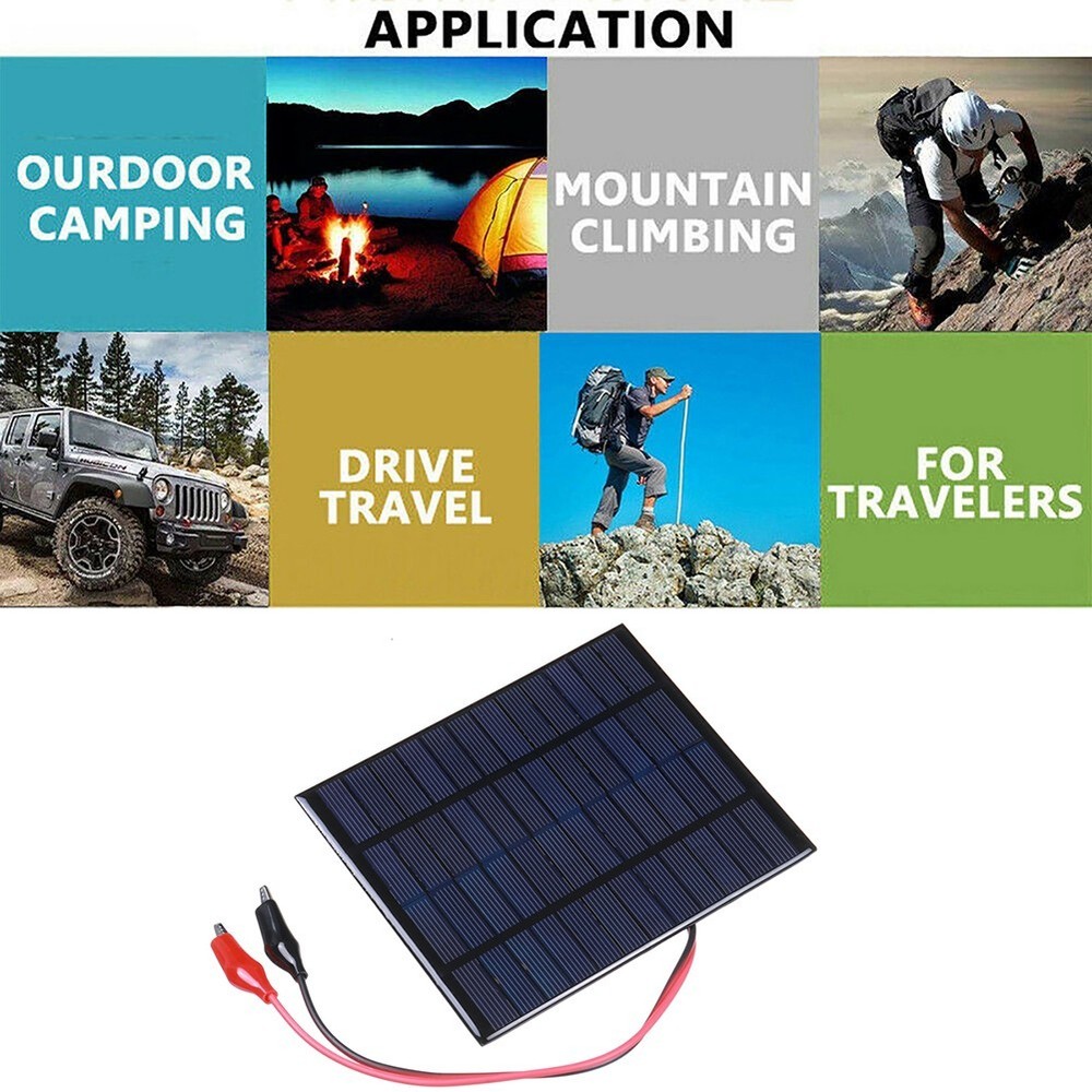 Adaptable and Efficient 10W Portable Solar Panel with Clip for All Your Needs