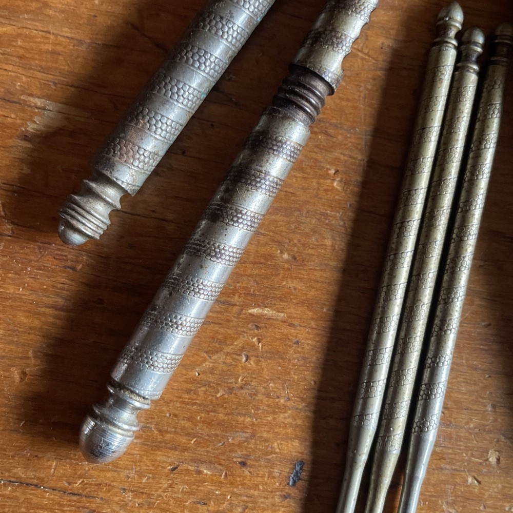 Lot Of 2 ANTIQUE HMQ NUTCRACKER Handle Nut Cracker