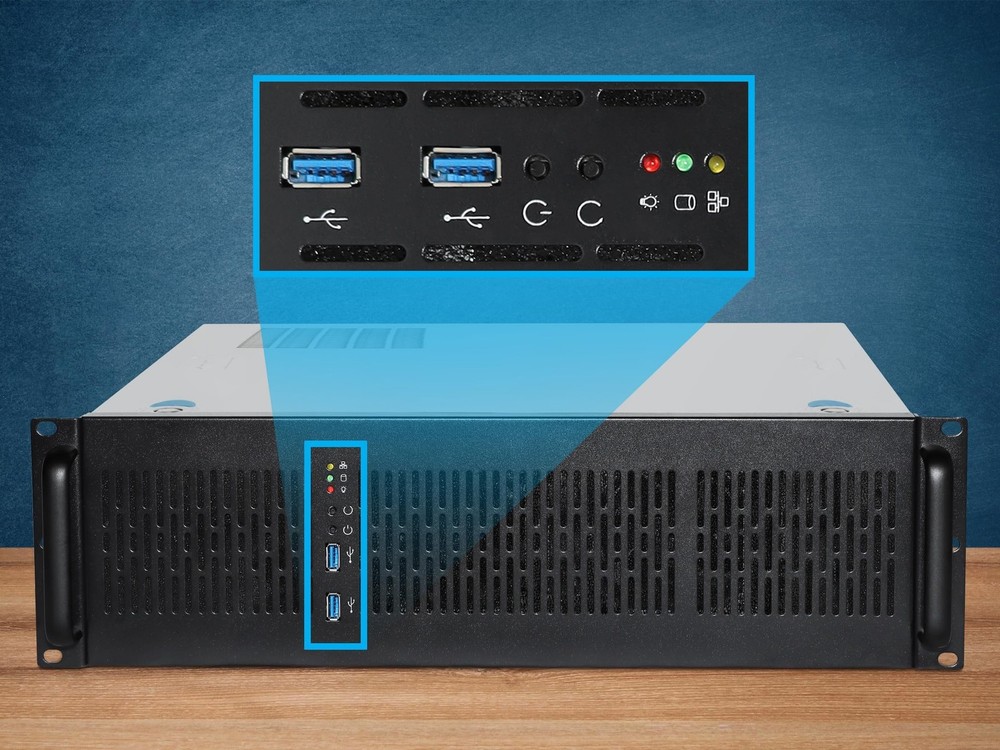 Rosewill 3U Server Chassis Rackmount Case, 6X 3.5 Bays, E-ATX Compatible, 2X ...