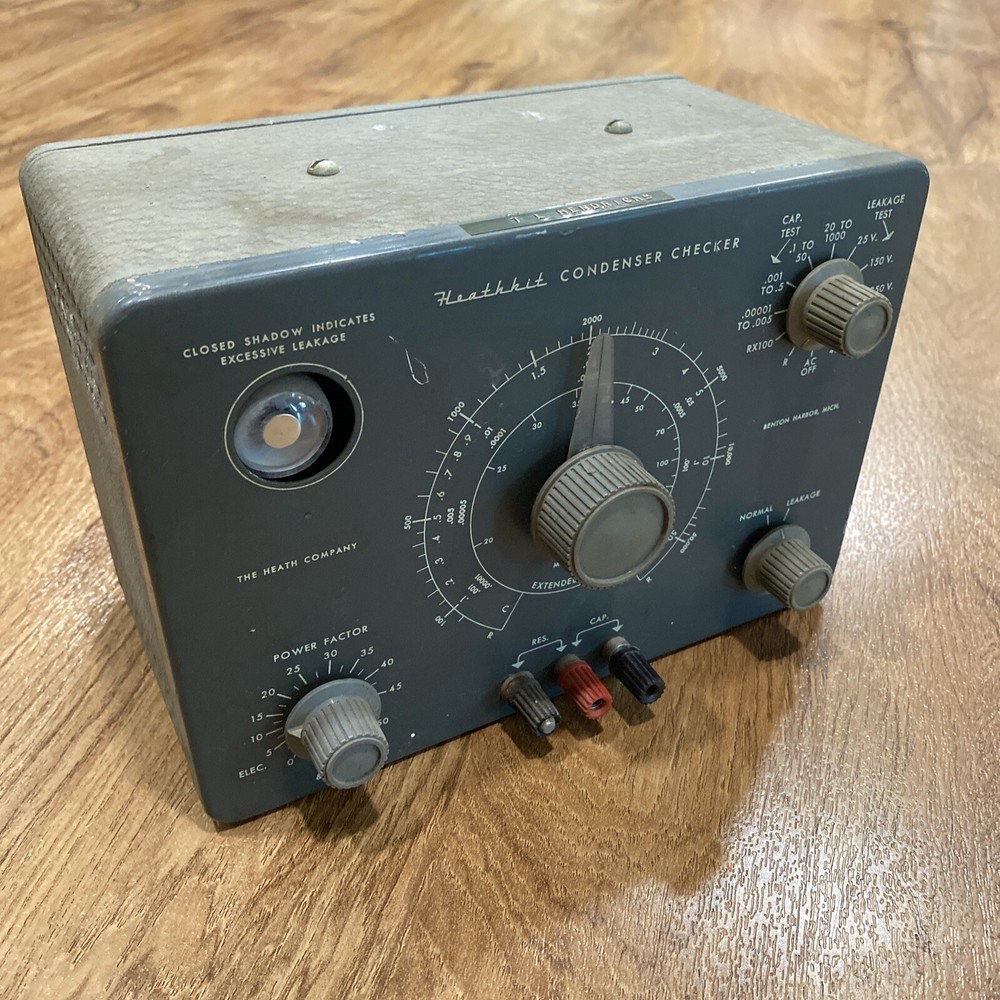 Vintage Heathkit Model C3 Condenser Checker Leakage Tester Used Untested