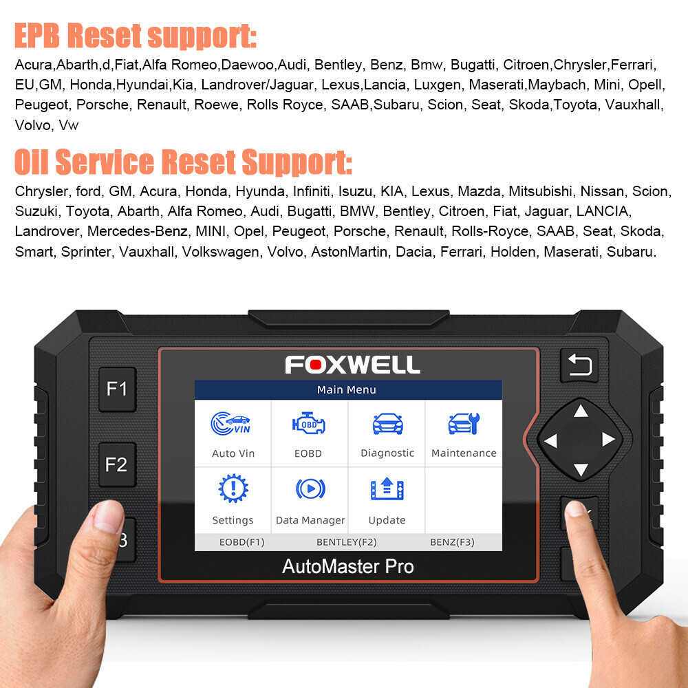FOXWELL NT614 Elite OBD2 Scanner Auto Diagnostic Car Code Reader Oil EPB Tool US