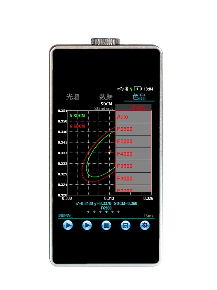 Spectrometer Spectral Illuminometer with X,Y Repeatability ±0.0005 Touch Screen