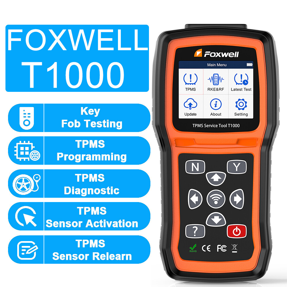 FOXWELL T1000 TPMS Programmer Tire Pressure Sensor Activation Relearn Tester