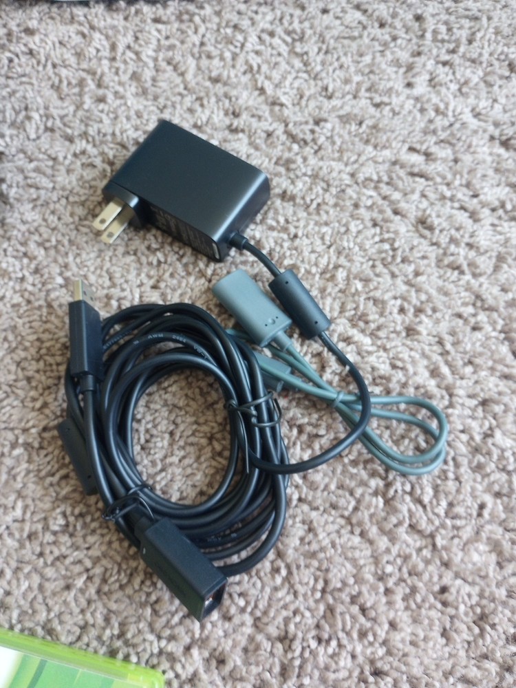 Microsoft Xbox 360 Kinect Sensor Bar With 4 Games (Tested Working)