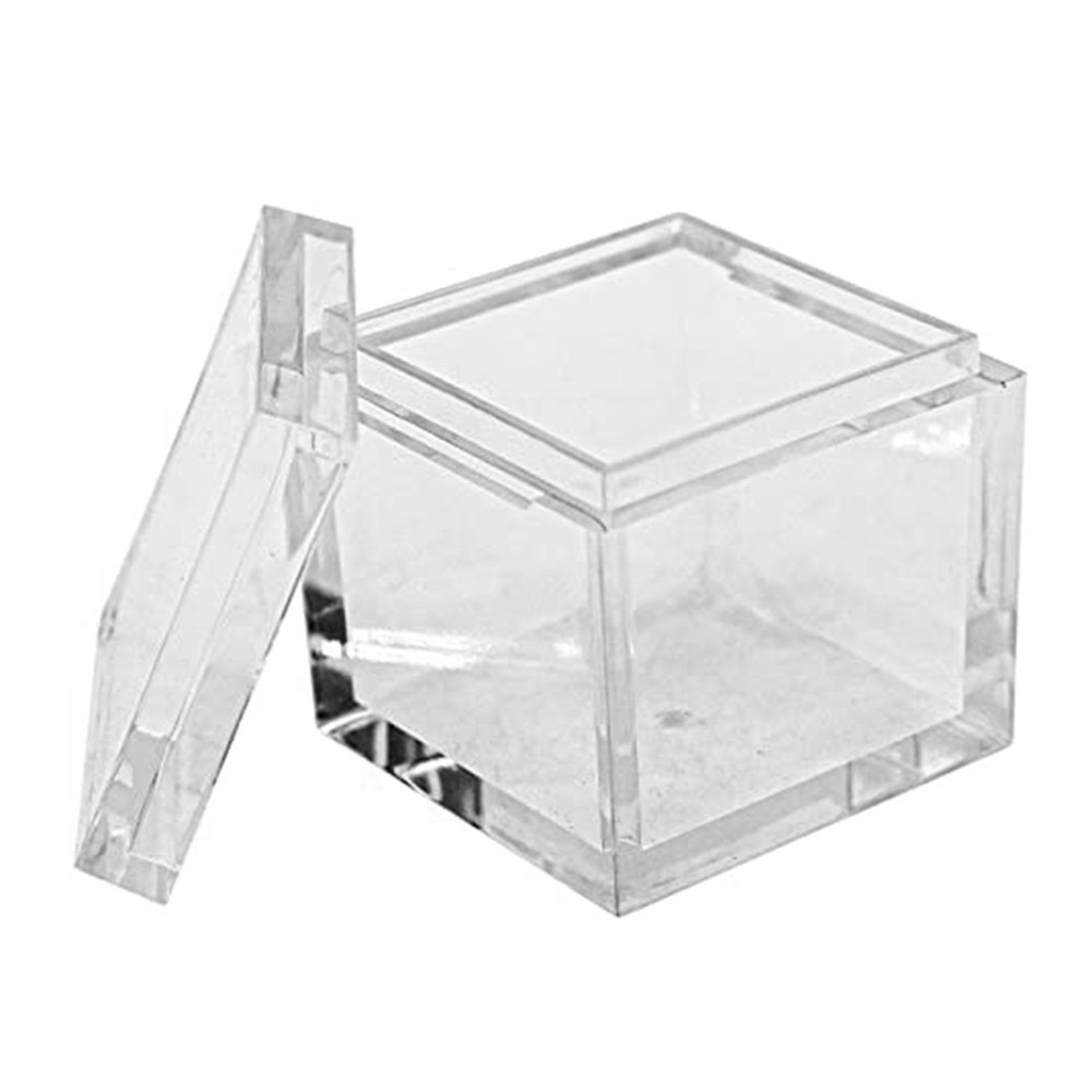 10Pcs Acrylic Box Trays for Elements Cubes Clear Case Periodic Table9547