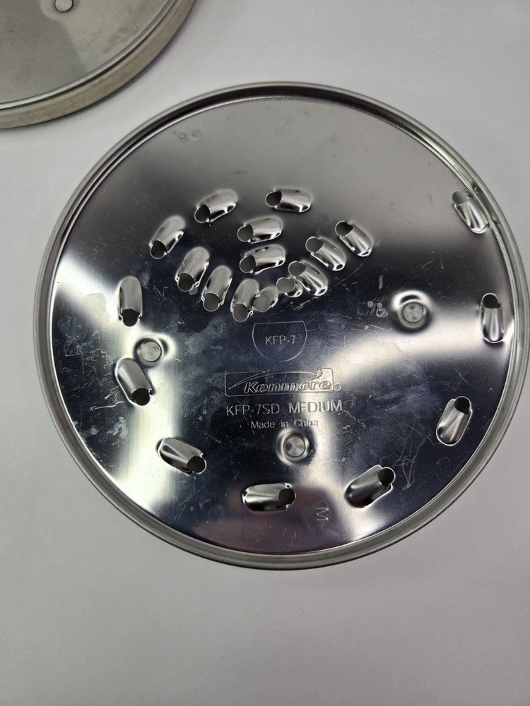 Kenmore KFP-7 Food Processor Replacement 4mm & Medium Disc Blades & Stem