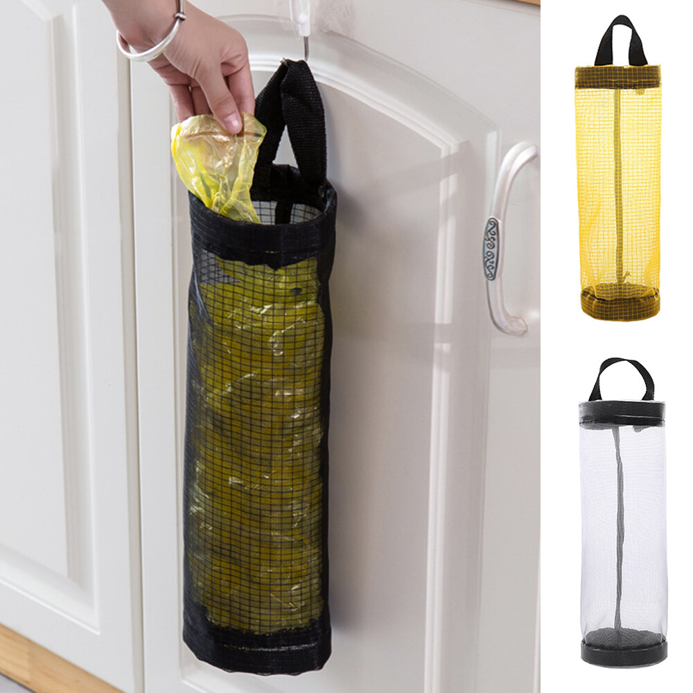 1X Kitchen Hanging Mesh Garbage Bag Trash Bin Rubbish Collection Storage⇖