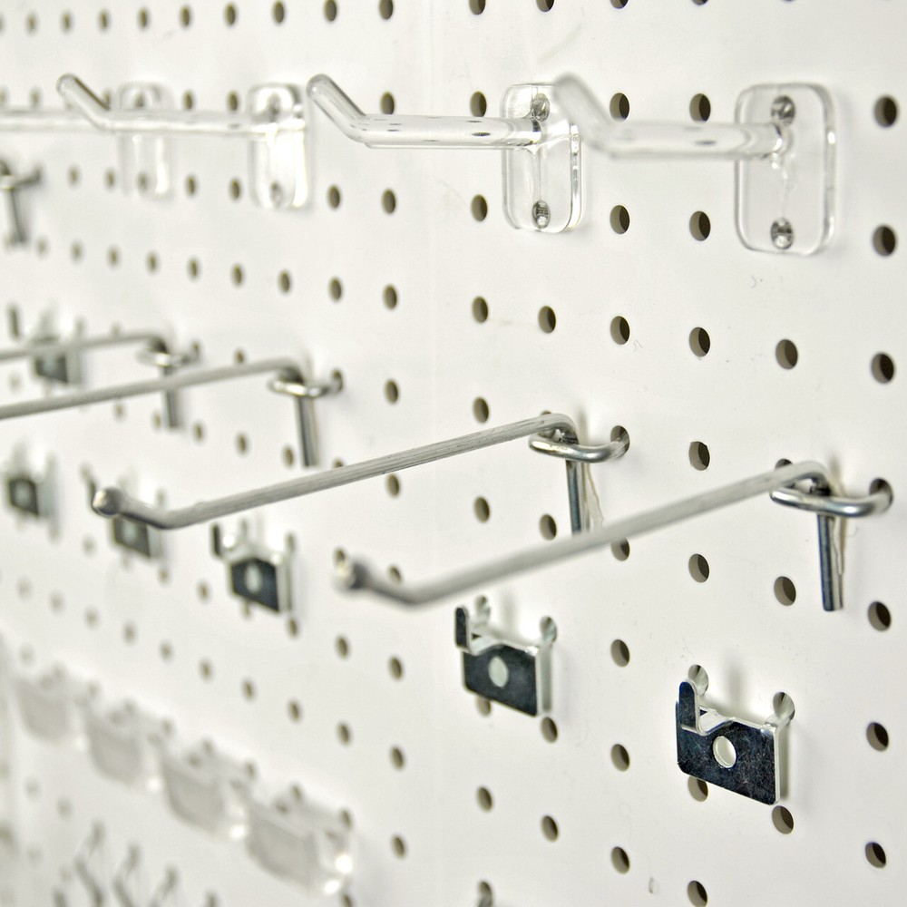 Azar Displays 190-Piece XLarge Pegboard Organizer Accessory Kit, Hooks...