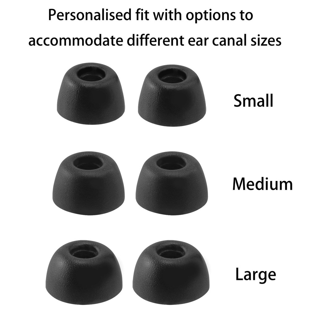 NANLANFAN Replacement Foam Ear Tips for Status Audio Between Black