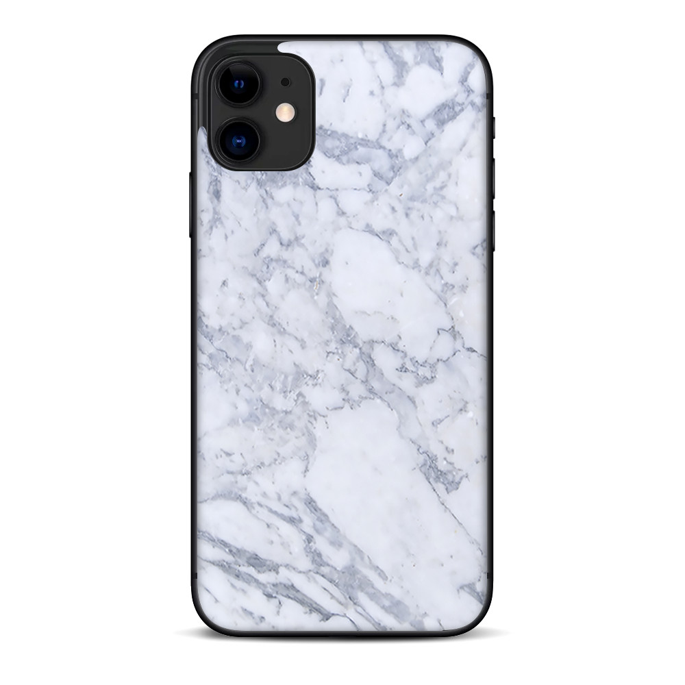 Skins Decal Wrap for Apple iPhone 11 - Grey White Standard Marble