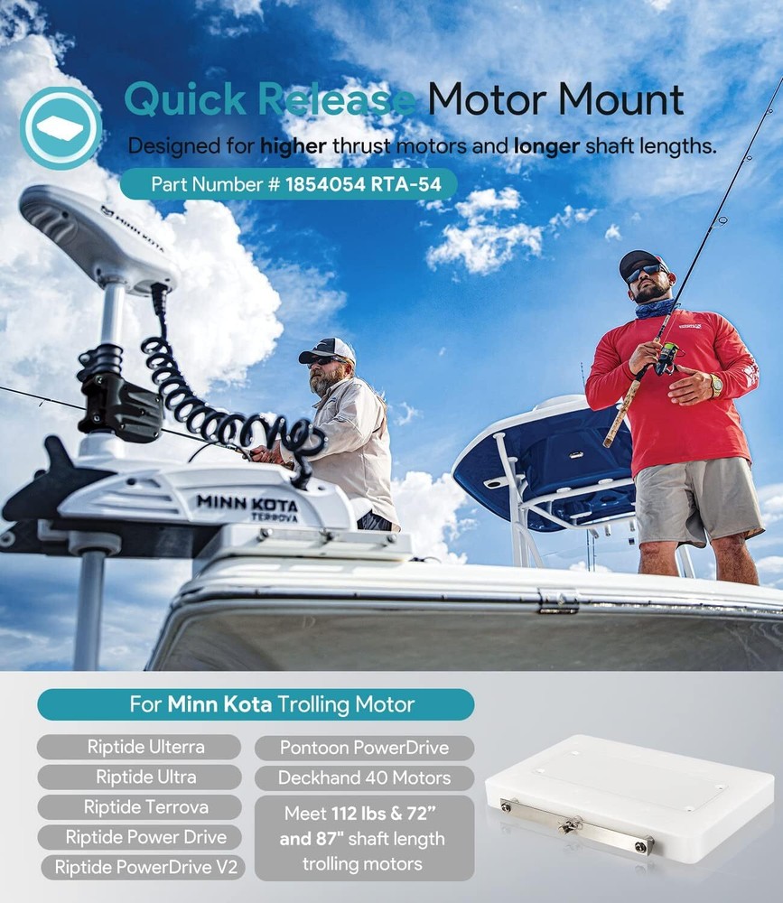 1854054 RTA-54 Quick Release Bracket Mount for Riptide Trolling Motor Composite