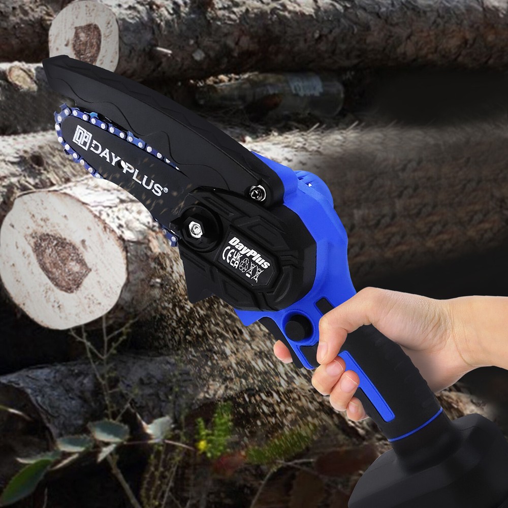 Mini Handheld Electric Chainsaw Kit Cordless Tree Pruning Gardening Rechargeable