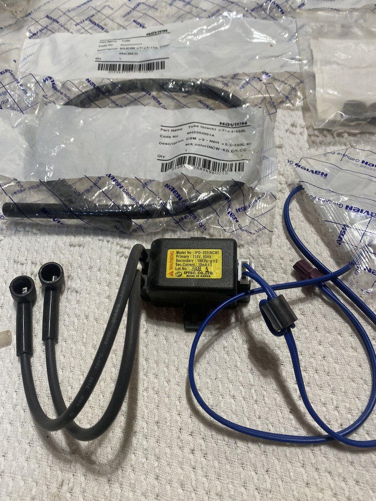 Assorted Navien Parts O-rings / Hose Tube / Remote Control Wire / Temp WIRE ect