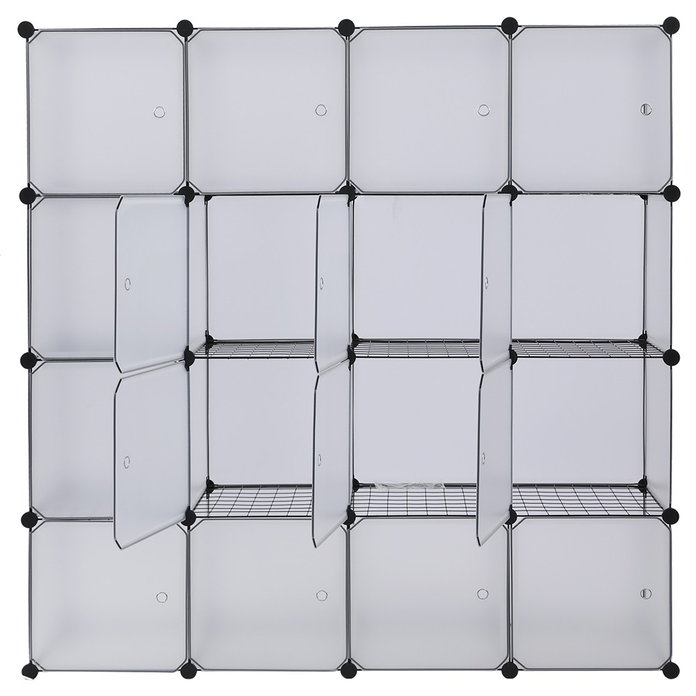 16-Cube Storage Shelf Cube Shelving Bookcase Bookshelf Organizing Closet Toy
