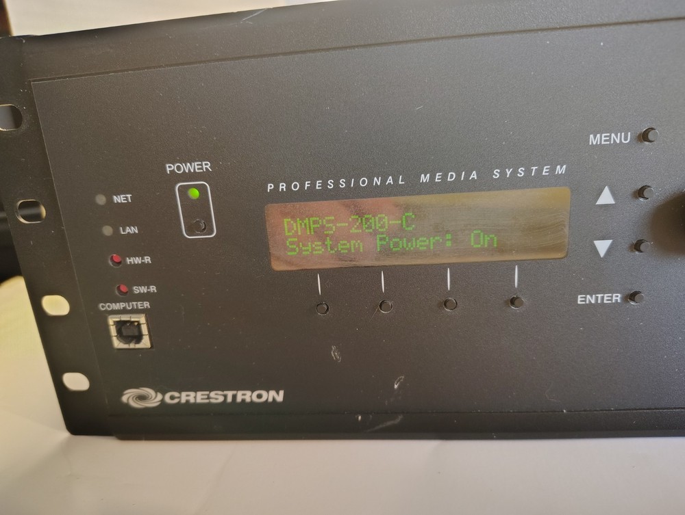 CRESTRON DMPS-200-C Professional Digital Media System With Rack Ears, Tested