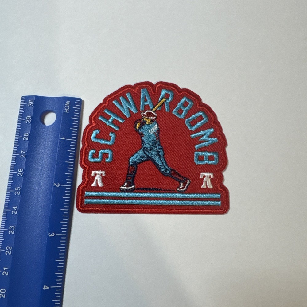Phillies Schwarbomb Iron On Patch