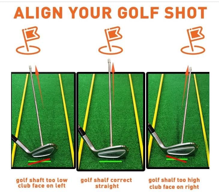 Golf Alignment Rods, Golf Alignment Stick Corrector Lie Angle Tool, Golf