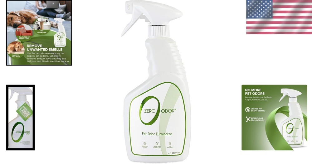 Molecular Technology Pet Odor Eliminator Spray - Ultra Effective & Gentle