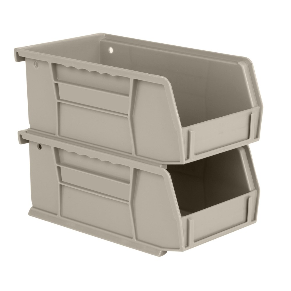 Hudson Exchange 7-1/2" x 4" x 3" Plastic Stackable Storage Bin and Hanging Co...