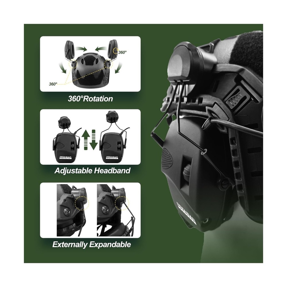 PROHEAR Electronic Shooting Ear Protection Muffs
