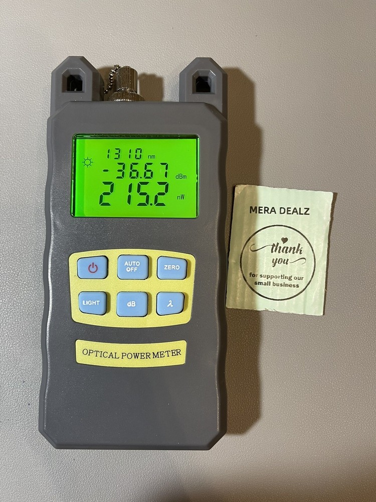 Optical Power Meter -70 to 10 DBm, Accurate 2.5mm Interface Portable