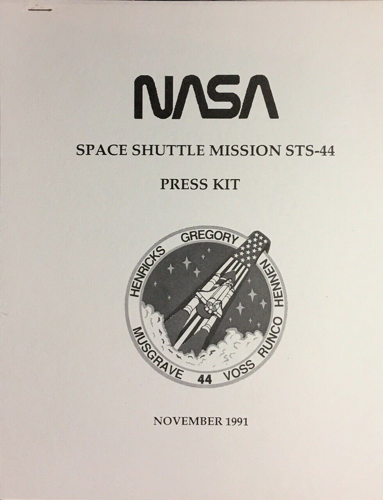 STS-44 NASA RELEASED SPACE SHUTTLE MISSION ORIGINAL PRESS KIT (C)