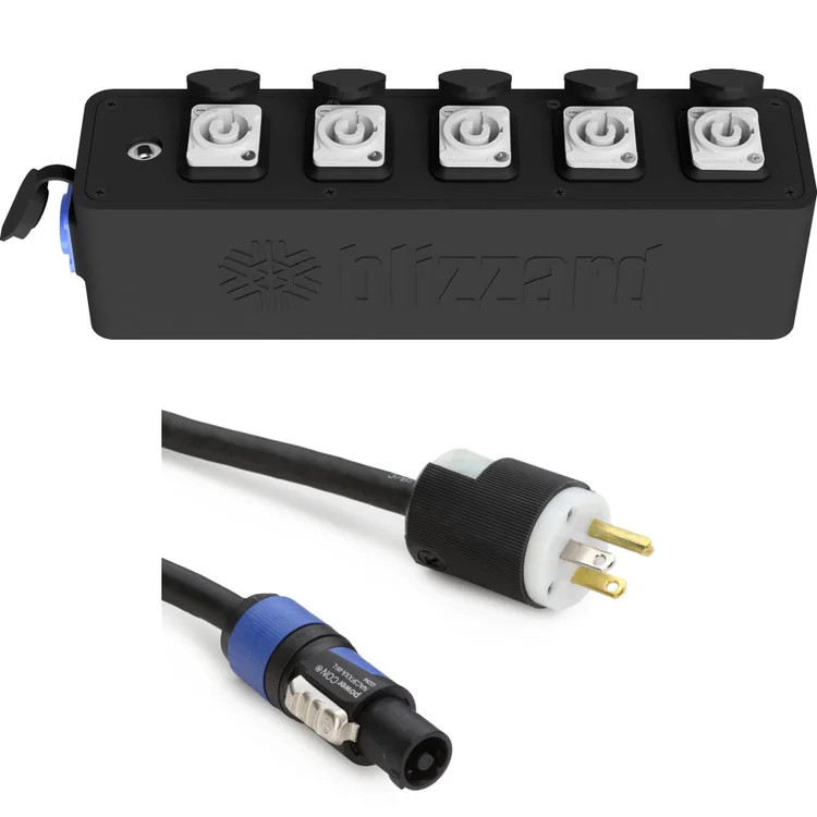 Blizzard Lighting Drop POP PC Stage Power Drop Box with Edison Cable