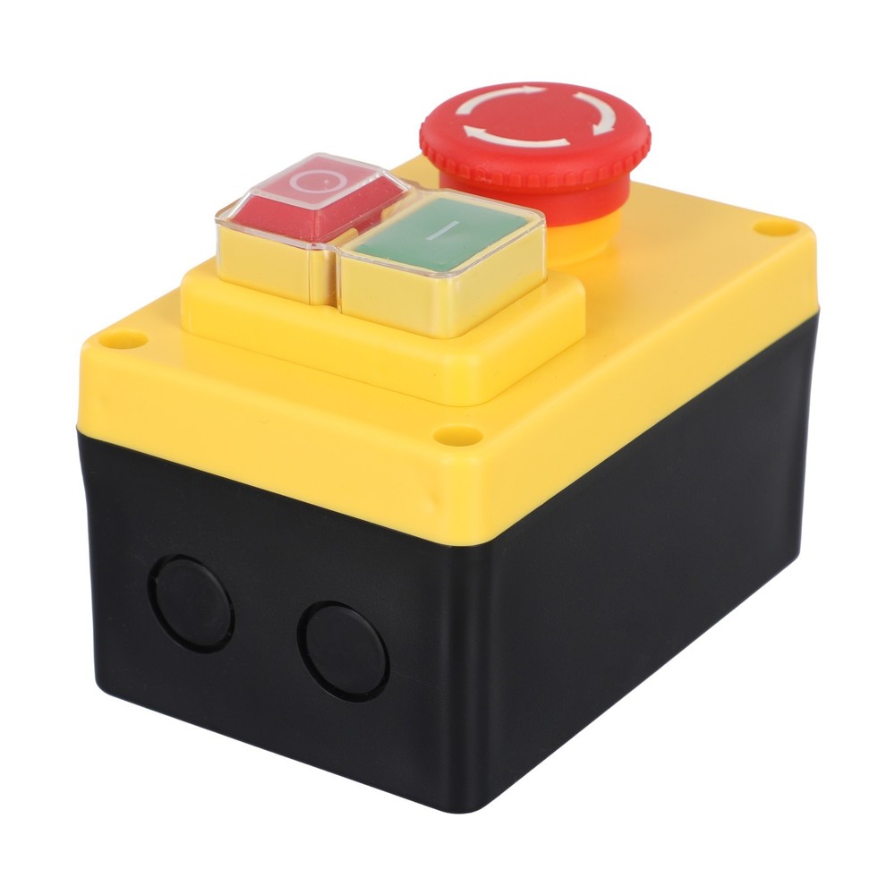 NVR Lockable Pushbutton Switch Suitable for Power Control in Workshops