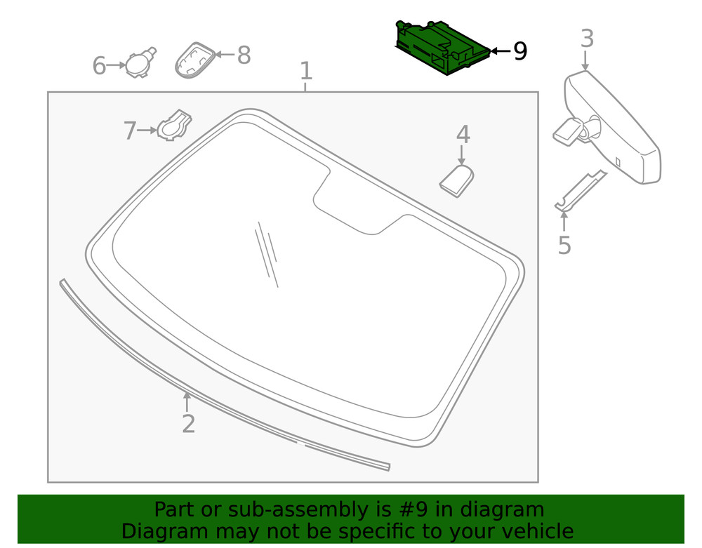 Genuine Ford Front Camera MR3Z-19H406-C