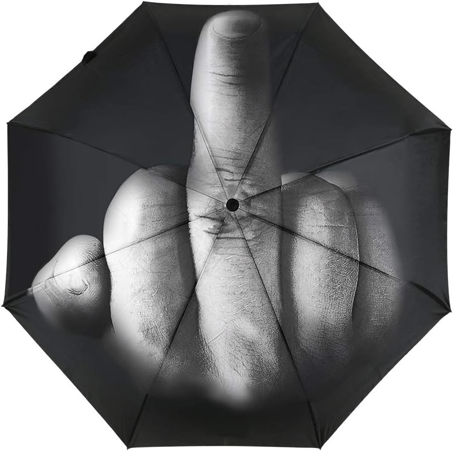 DS. DISTINCTIVE STYLE Middle Finger Umbrella Funny Folding Creative...