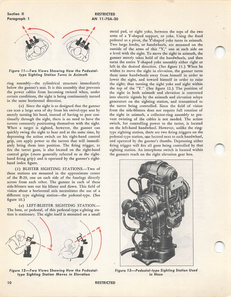 B-29 Central Station Fire Control System 1945 Operation/Maint Flight Manual -CD