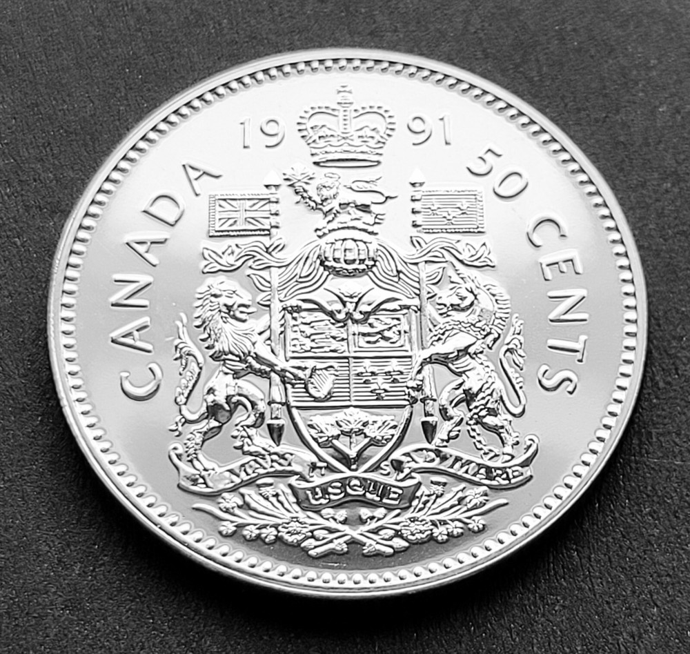 *** CANADA 50 CENTS 1991 *** AWSOME SPECIMEN COIN ***
