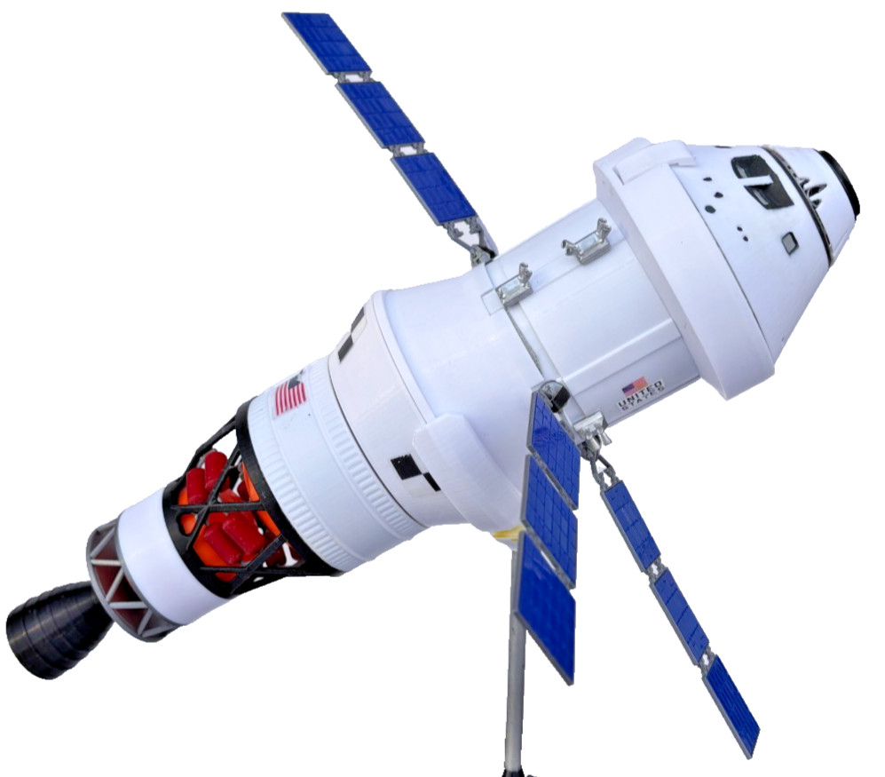 Custom 3D Print NASA Orion Mars Mission Stack CM SM ICPS Display