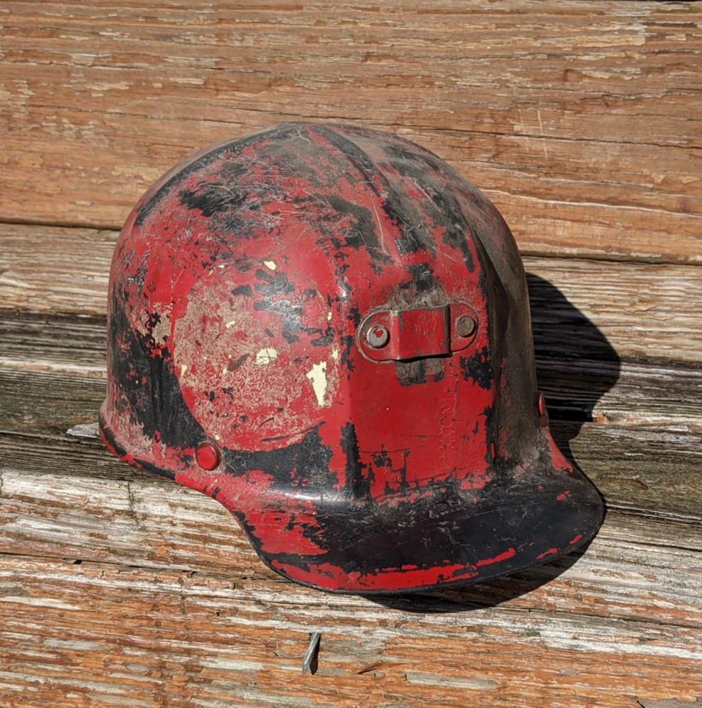 VTG MSA Comfo-Cap Protective Miners Helmet Black Red