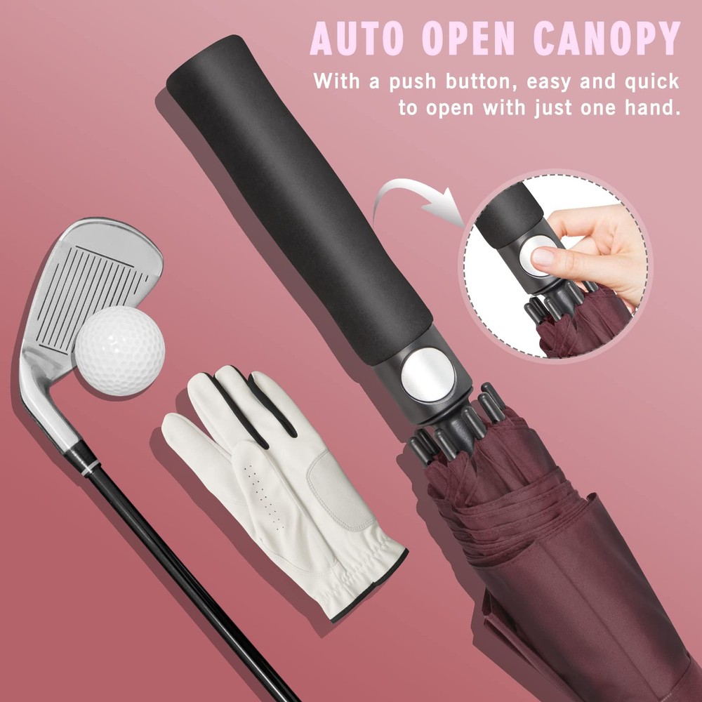 ZOMAKE Golf Umbrella Windproof Extra Large Oversized Heavy Duty Double Canopy