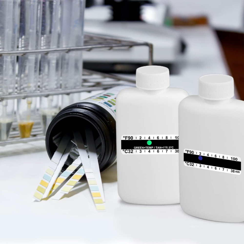 14 Pcs Urine Test Complete Kit 2 Portable Empty Bottles 10 Adhesive...
