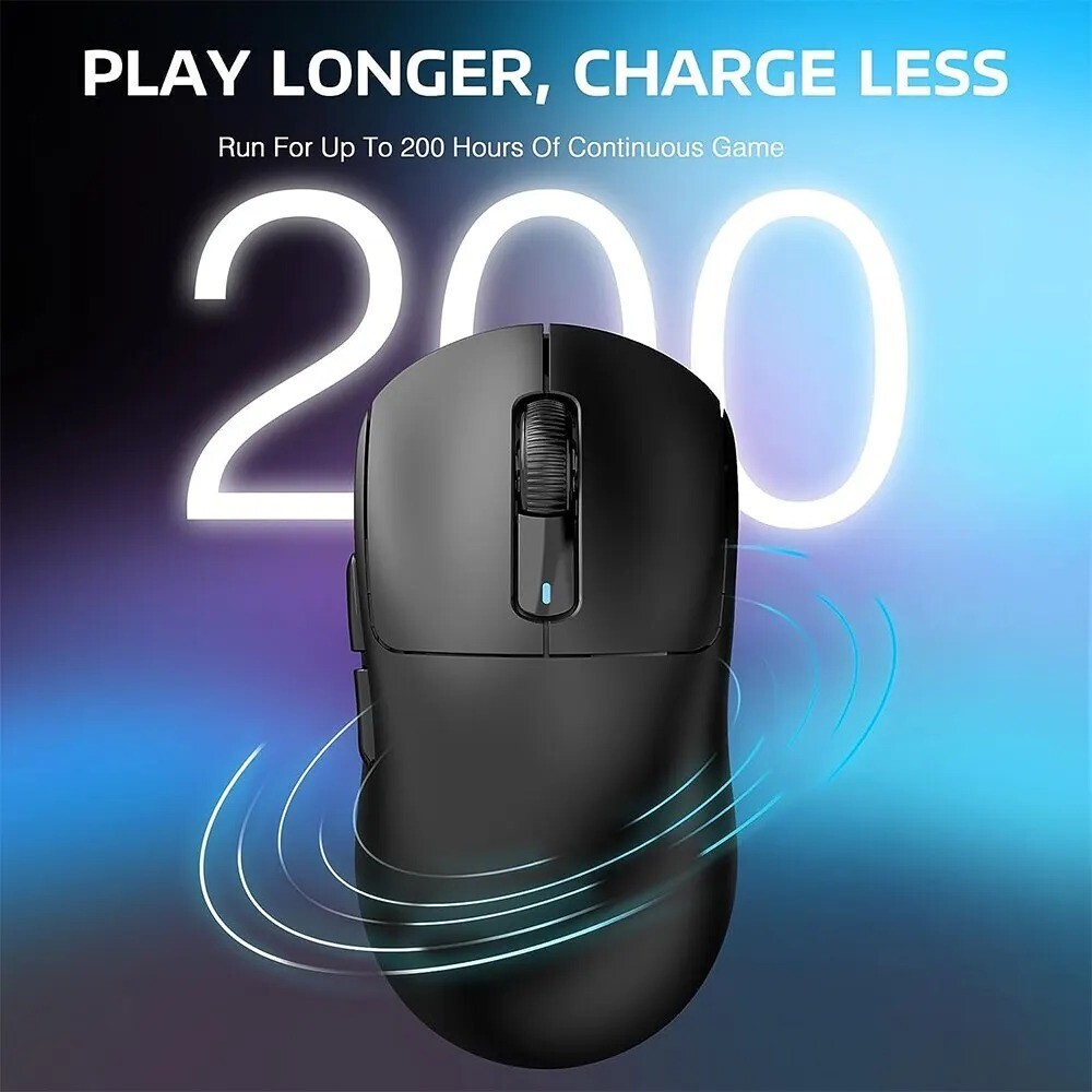 X3 Lightweight Wireless Gaming Mouse with 3 Mode 2.4GUSB-C Wired Bluetooth